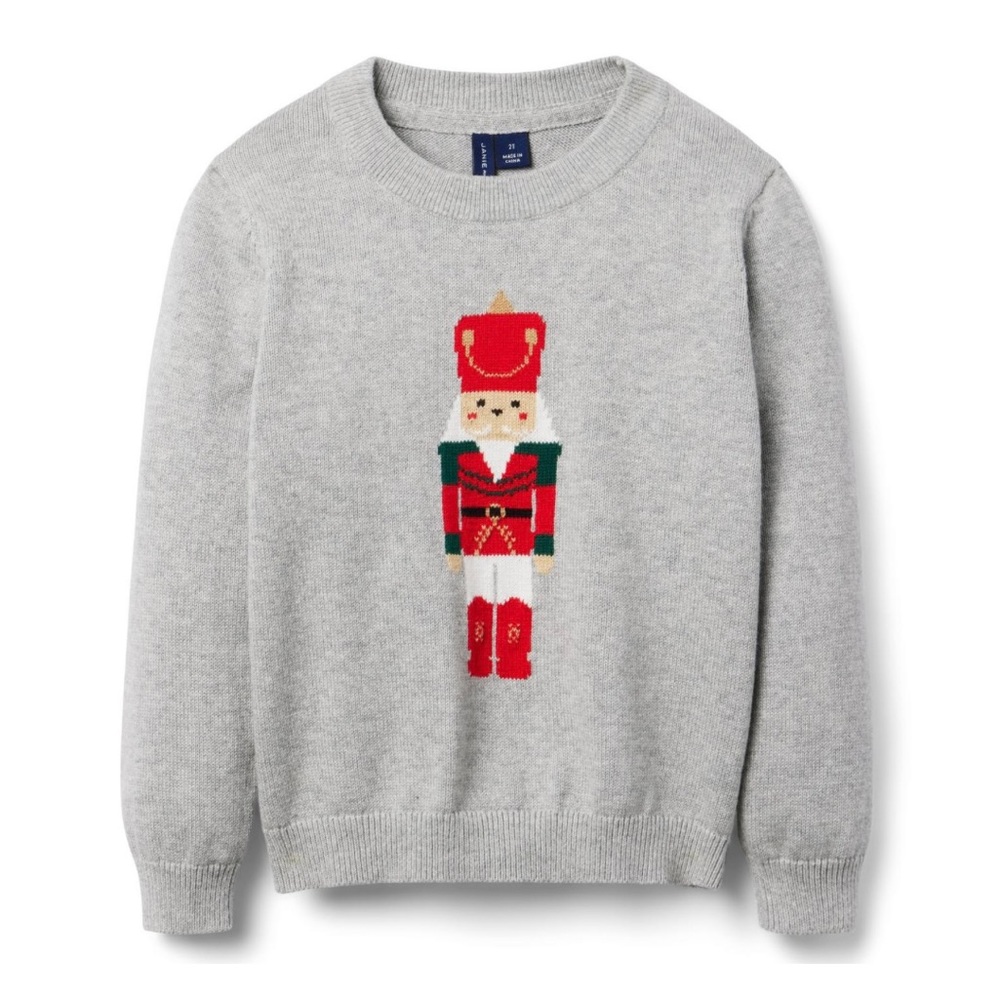 🏷️ NWT Janie and Jack Toddler Boy Nutcracker Sweater
